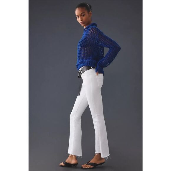 MOTHER The Insider Crop Step Fray Jeans FAIREST OF THEM ALL 28” - Picture 2 of 15